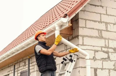 Pose et remplacement de gouttières à Auger-Saint-Vincent